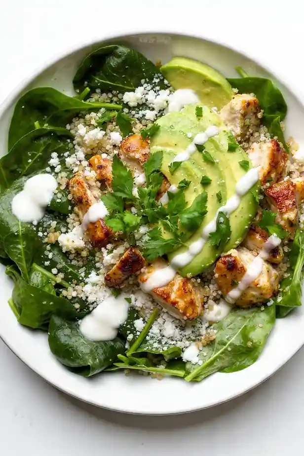 Quinoa & Spinach Chicken Bowl