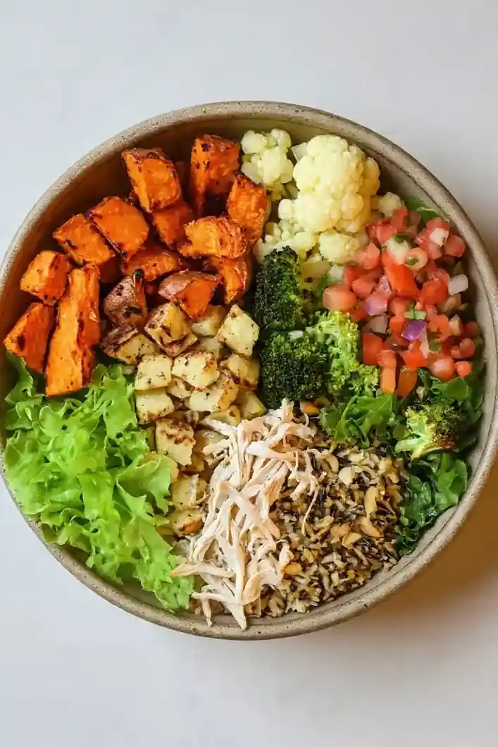 Roasted Veg & Chicken Power Bowl