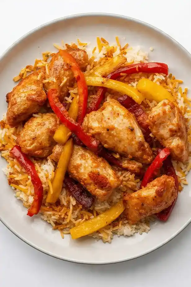 Smoky Bell Pepper Cajun Chicken and Rice
