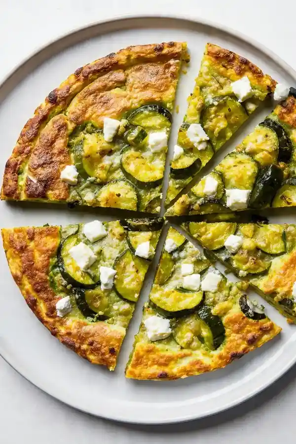 Spicy Feta and Courgette Frittata
