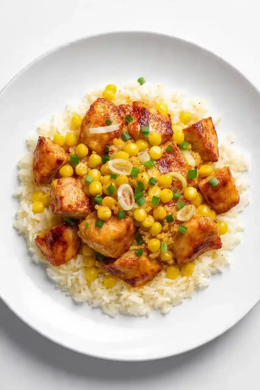 Sweetcorn and Spring Onion Cajun Chicken and Rice
