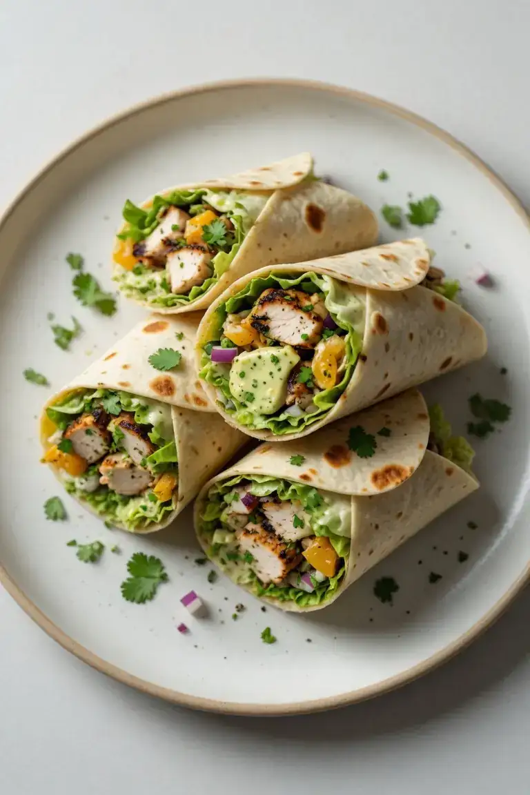 Zesty Chicken Salad Wraps