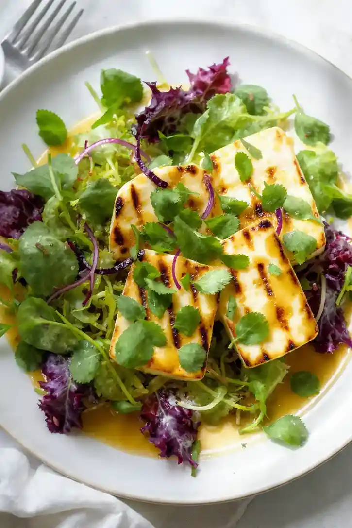 Zesty Halloumi and Herb Salad
