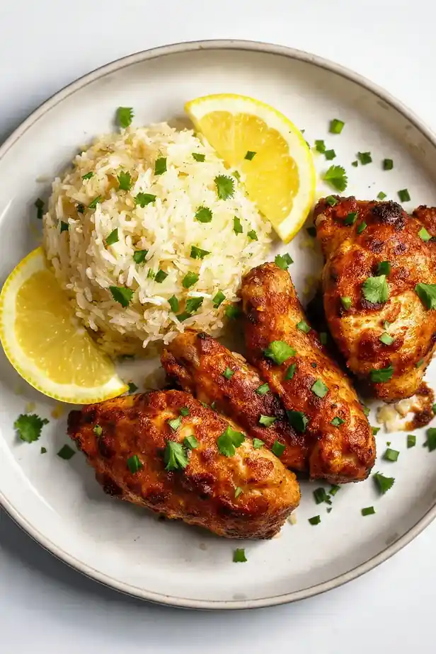 Zesty Lemon Herb Cajun Chicken and Rice