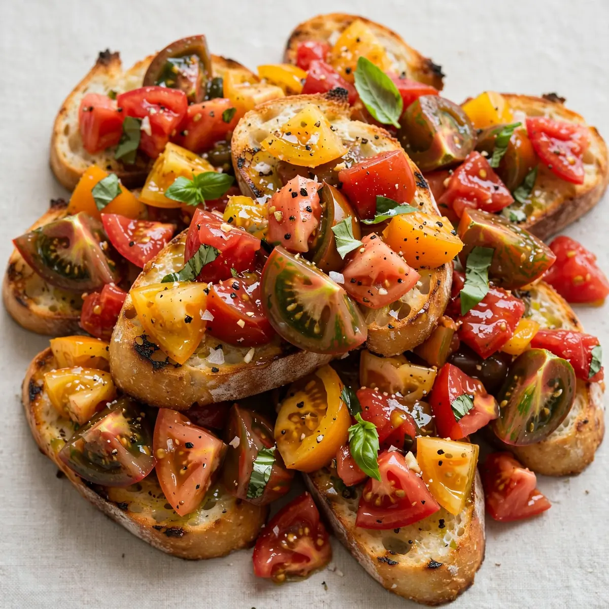 Bruschetta Heirloom Tomatoes