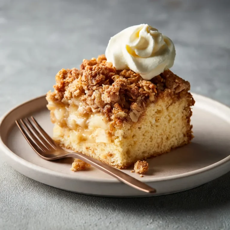 Creamy Apple Crumble Cake Recipe