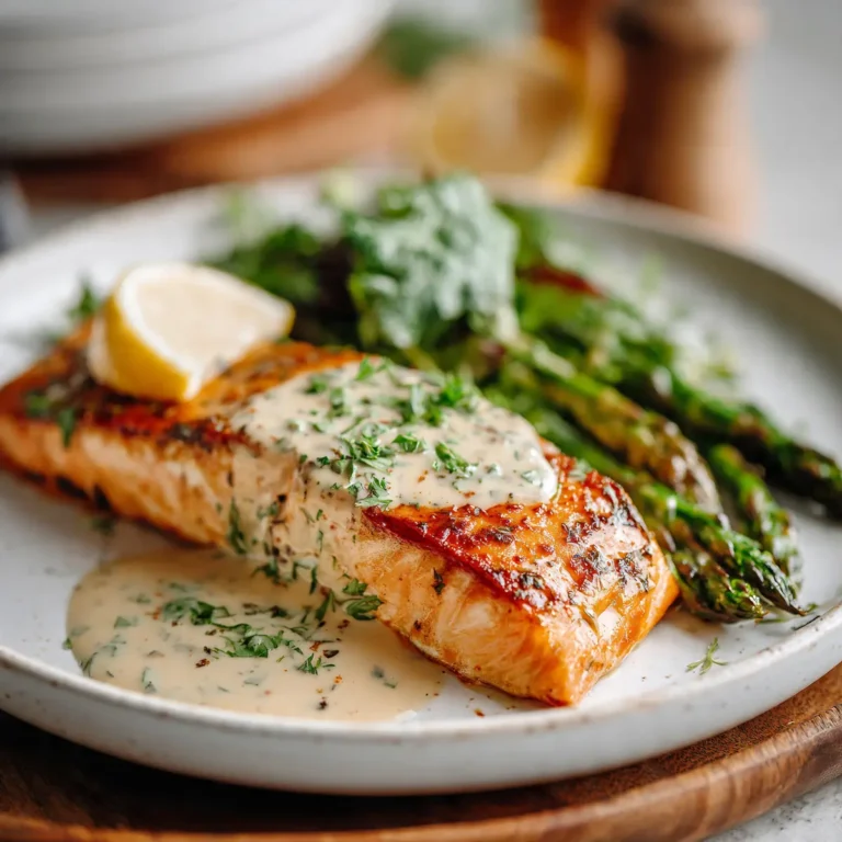 Creamy Baked Salmon Recipe