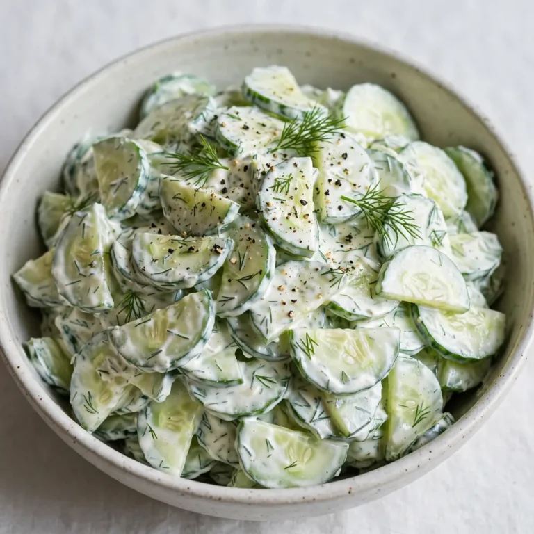 Creamy Cucumber Dill Salad
