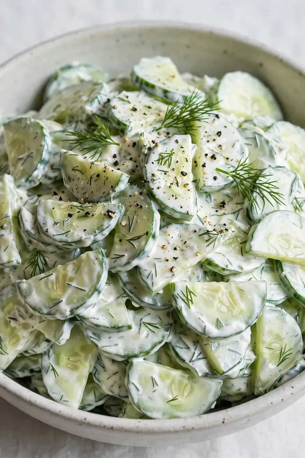 creamy cucumber dill salad