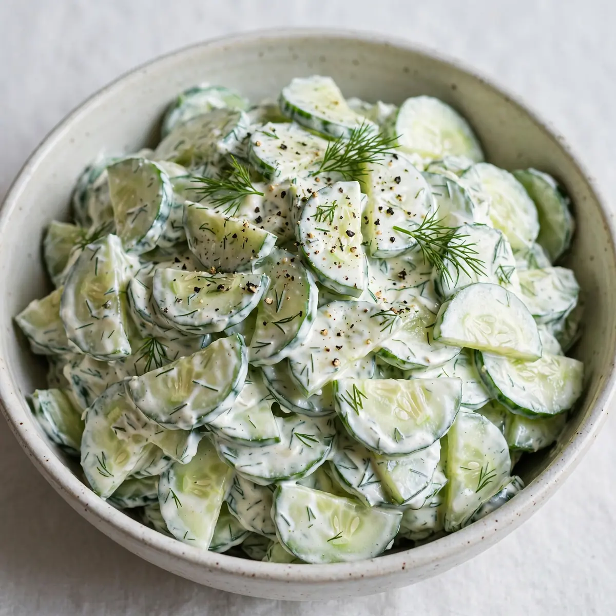 Creamy Cucumber Dill Salad