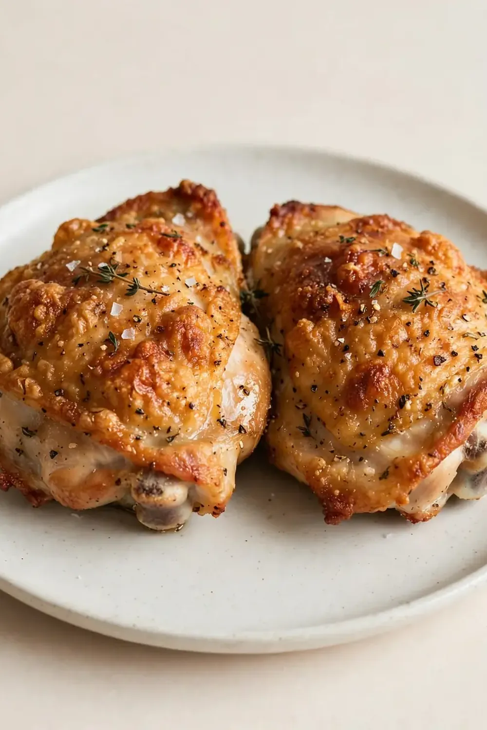 Crispy Baked Chicken Thighs Recipe