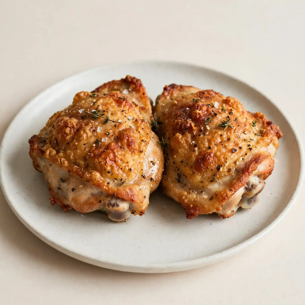 Crispy Baked Chicken Thighs Recipe