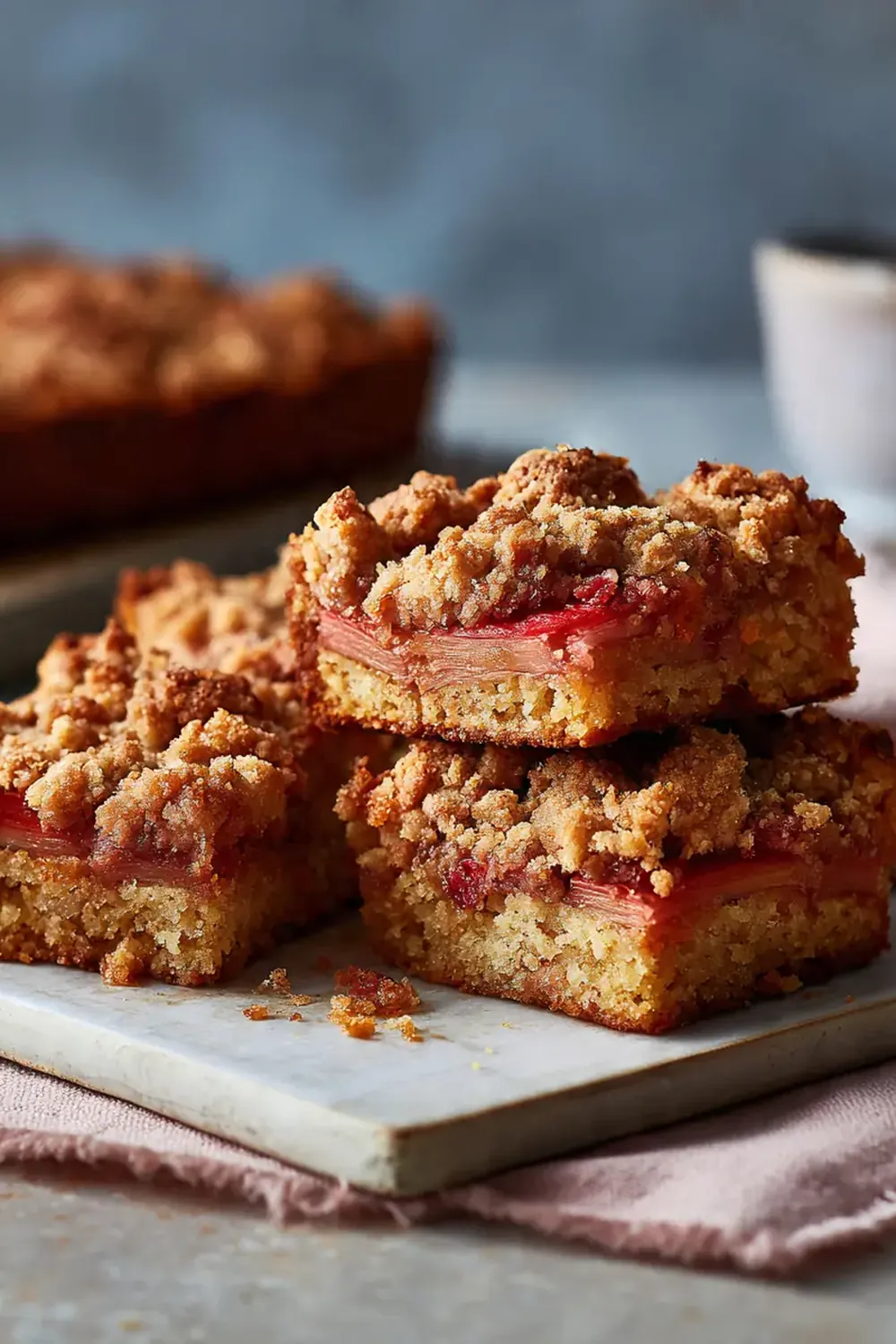 Crispy Rhubarb Cake Recipe
