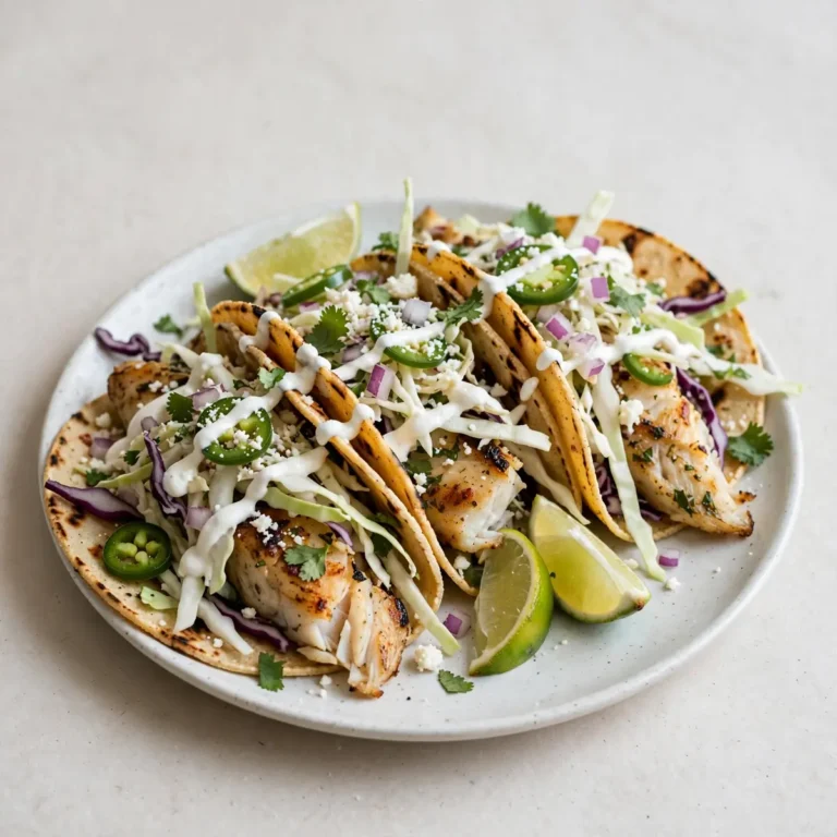 Easy Grilled Fish Tacos
