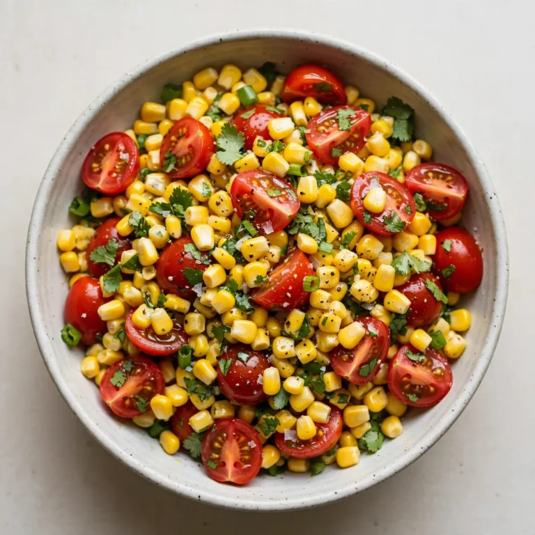 Fresh Corn And Tomato Salad