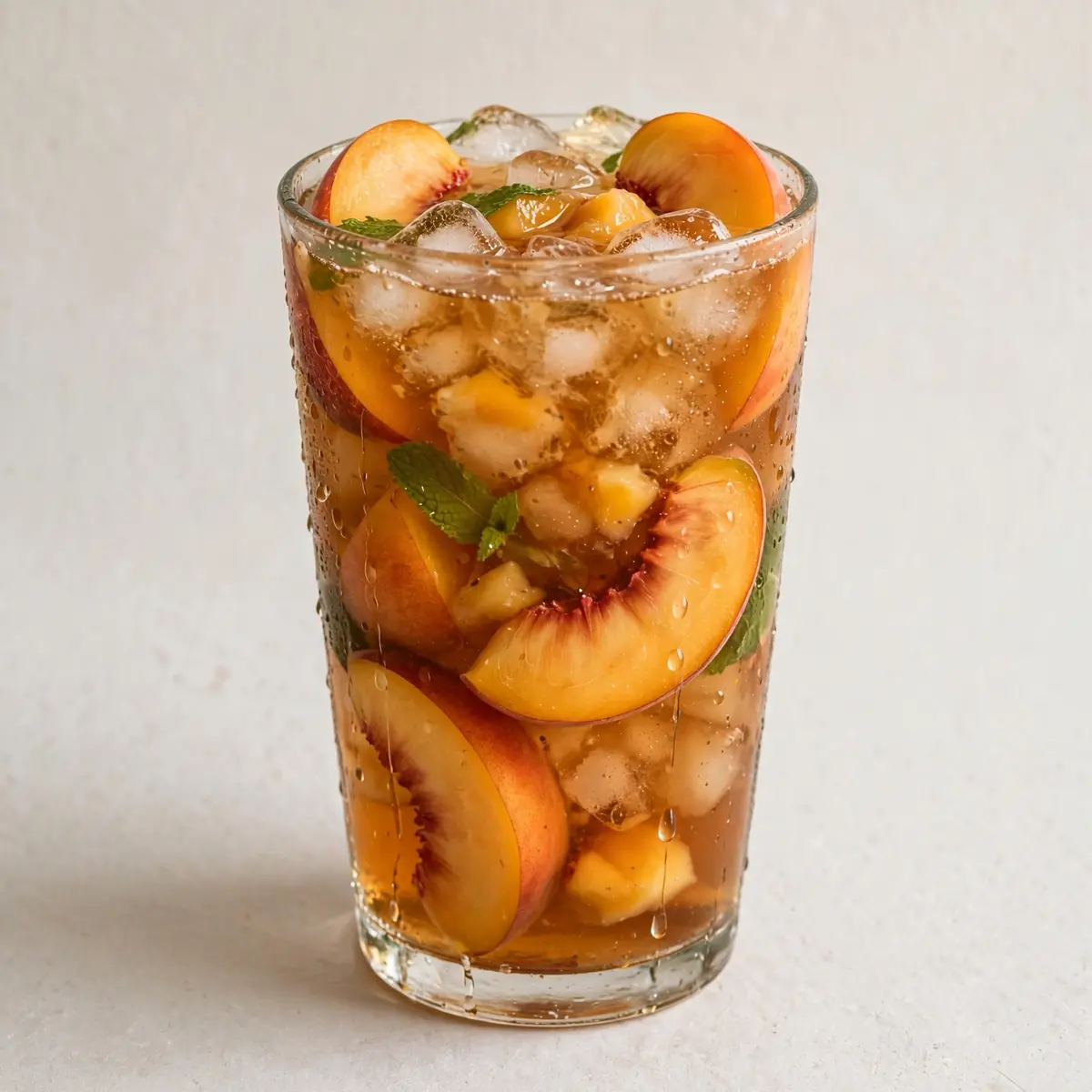 Homemade Peach Iced Tea
