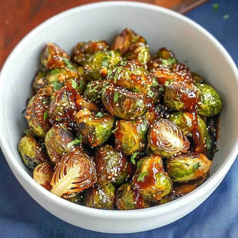 Honey Sriracha Roasted Sprouts