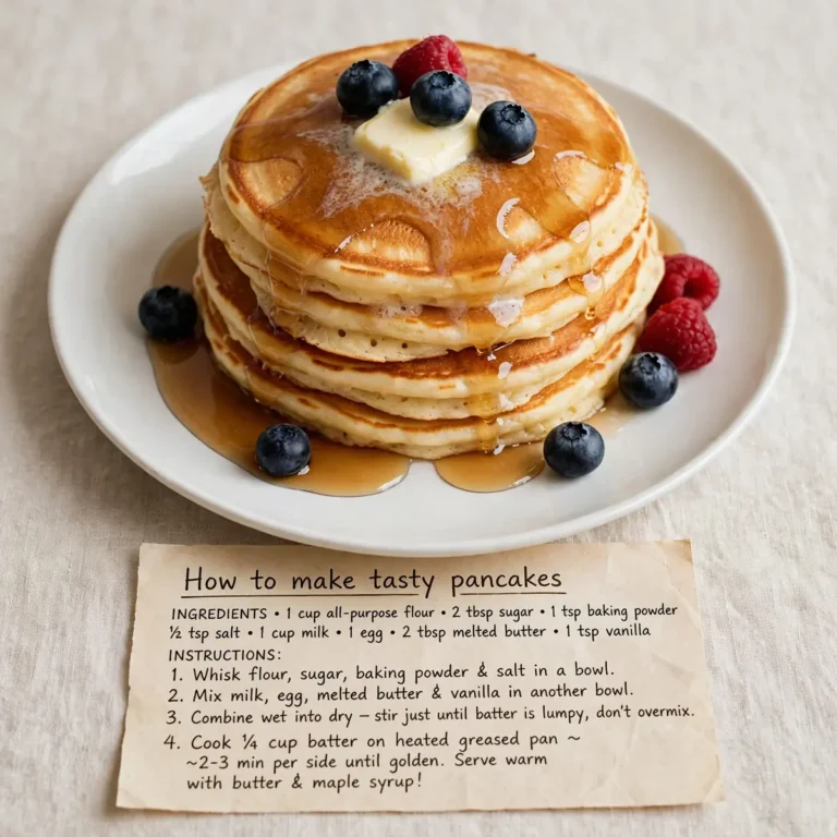 How To Make Tasty Pancakes With Instructions