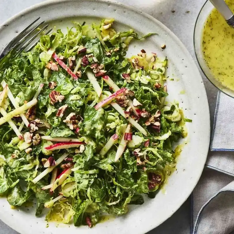 Lemon Herb Shaved Sprout Salad