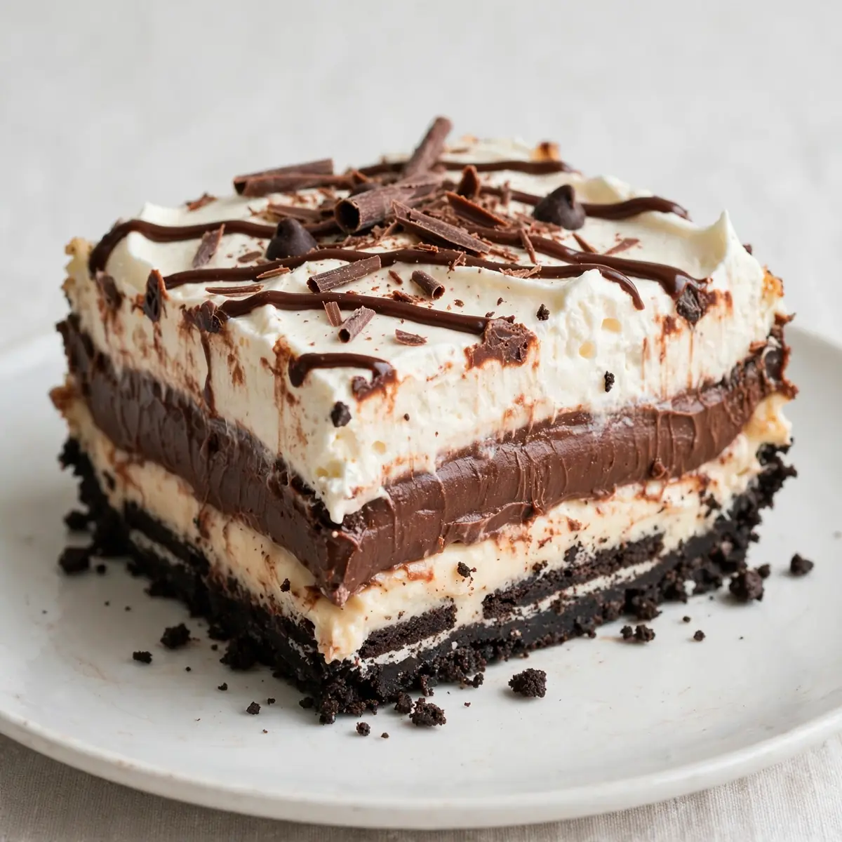 No Bake Chocolate Lasagna