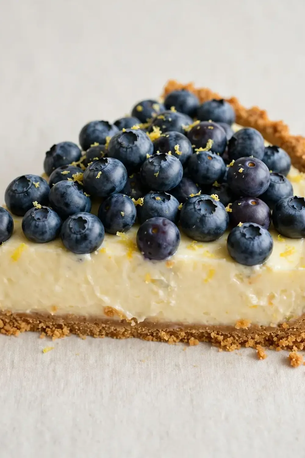 no bake lemon blueberry tart