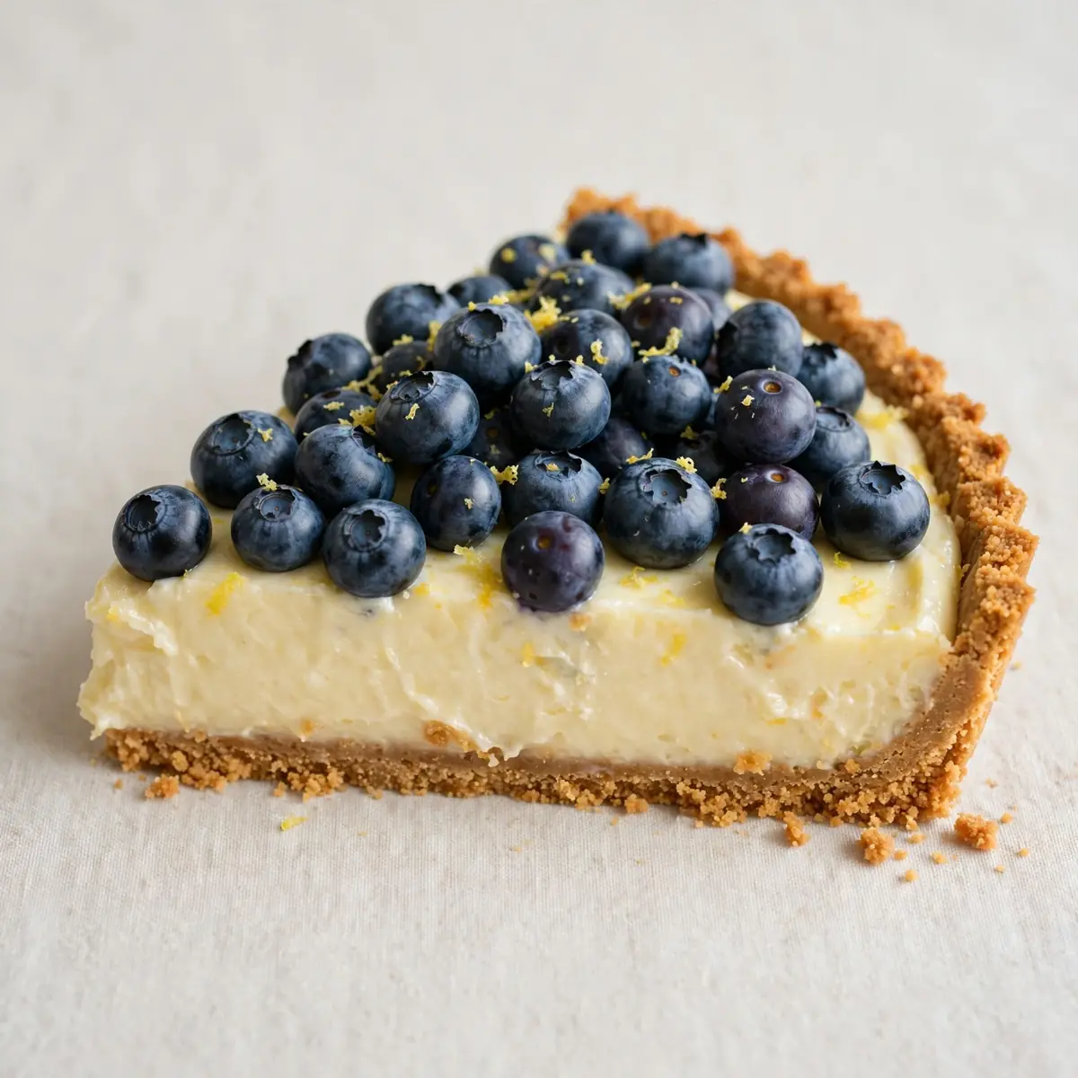 No Bake Lemon Blueberry Tart