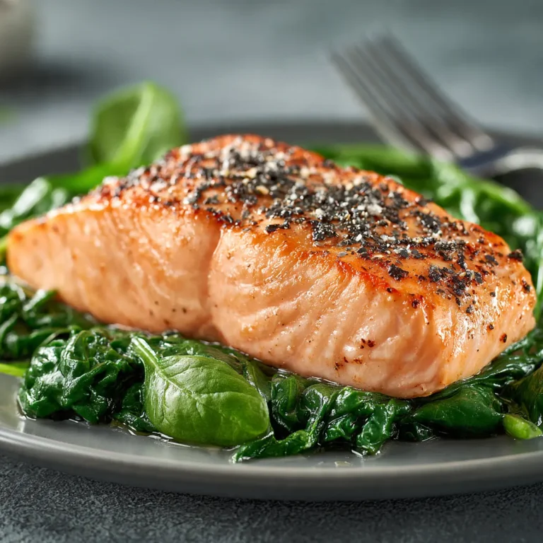 Perfect Salmon With Spinach Recipe