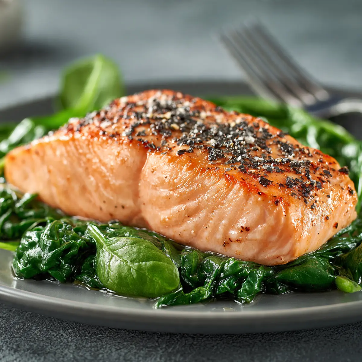 Perfect Salmon With Spinach Recipe