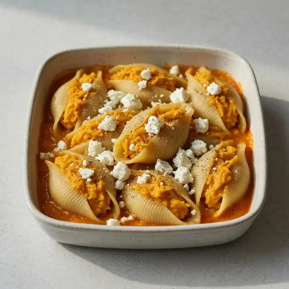 Pumpkin and Feta Stuffed Shells