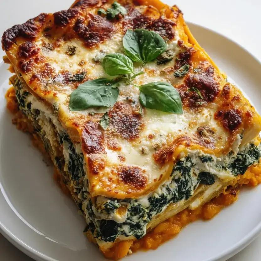 Pumpkin and Spinach Lasagne