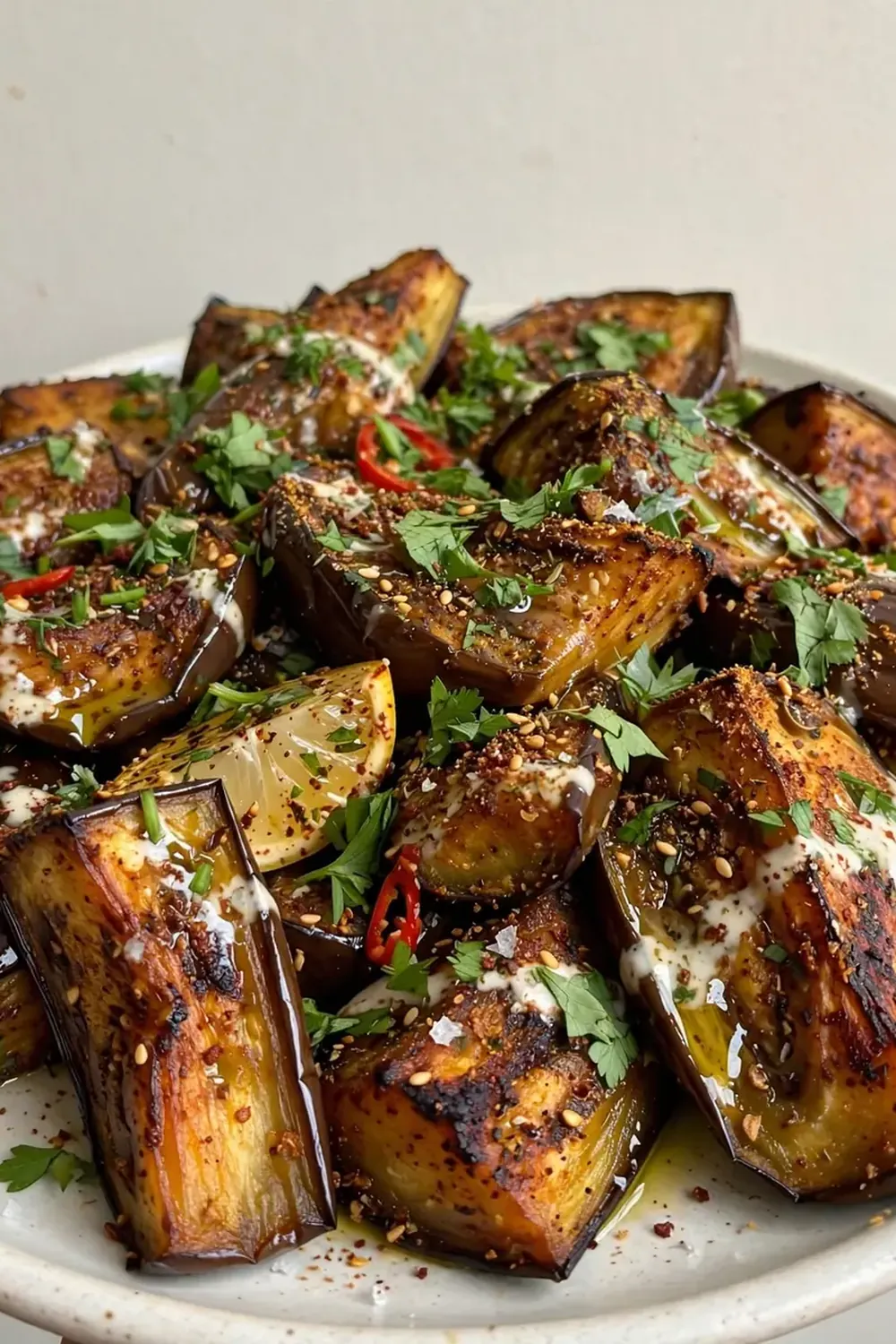 spiced roasted eggplant recipe