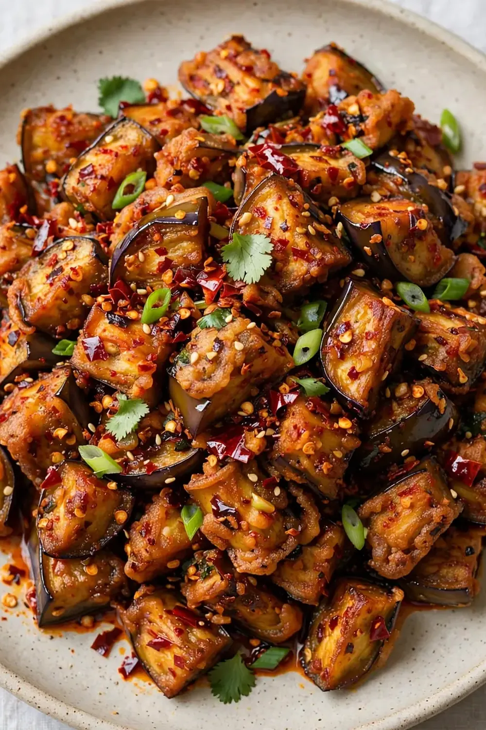 spicy fried eggplant recipe