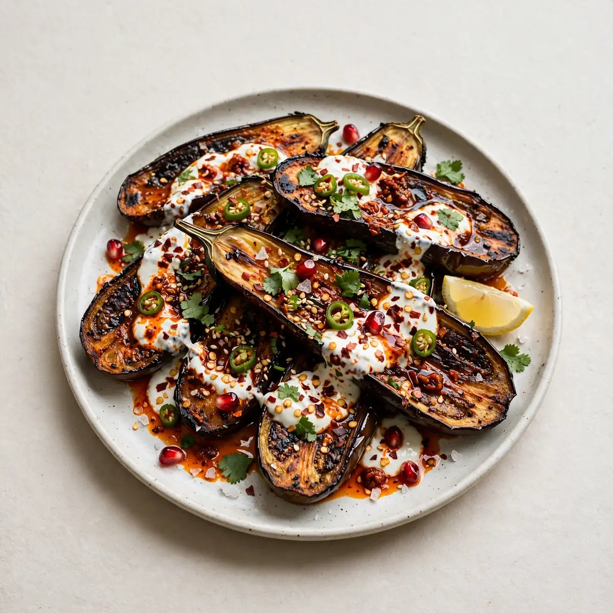Spicy Roasted Aubergine Recipe