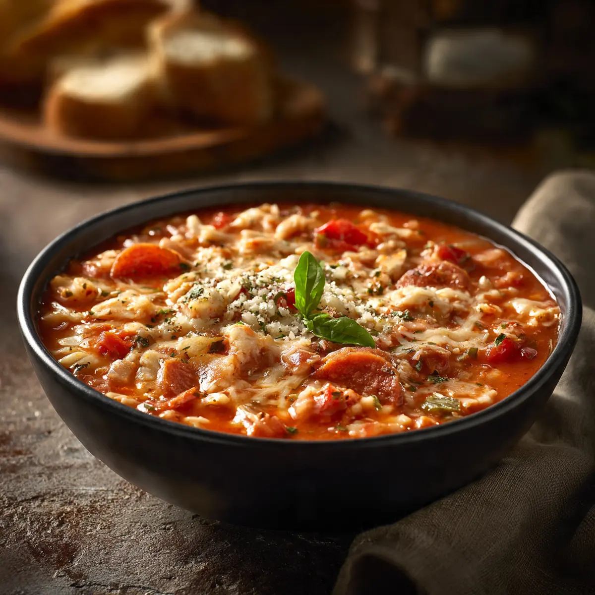 Traditional Pizza Soup Recipe
