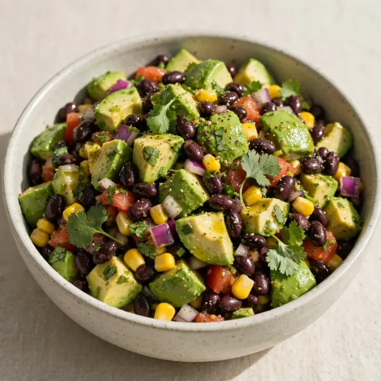 15-Minute Avocado Black Bean Salad for Busy Nights