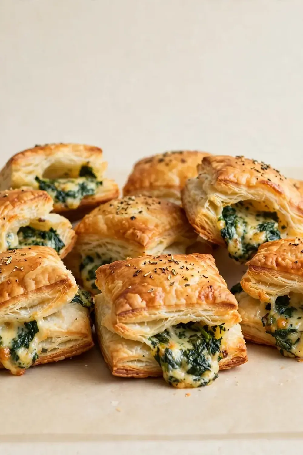 Mini Spinach and Cheese Puff Pastries