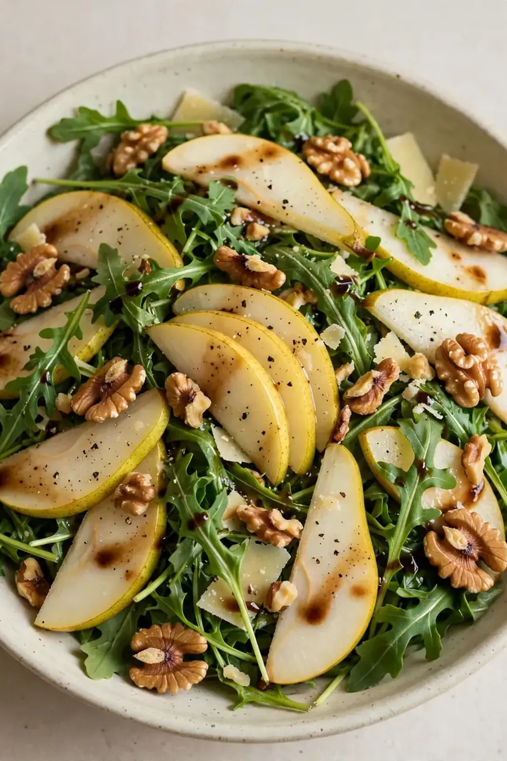 Pear and Arugula Salad with Walnuts