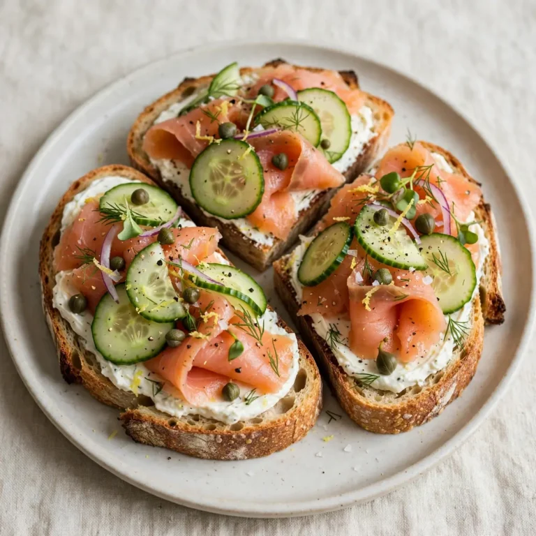 15-Minute Smoked Salmon And Cucumber Toast