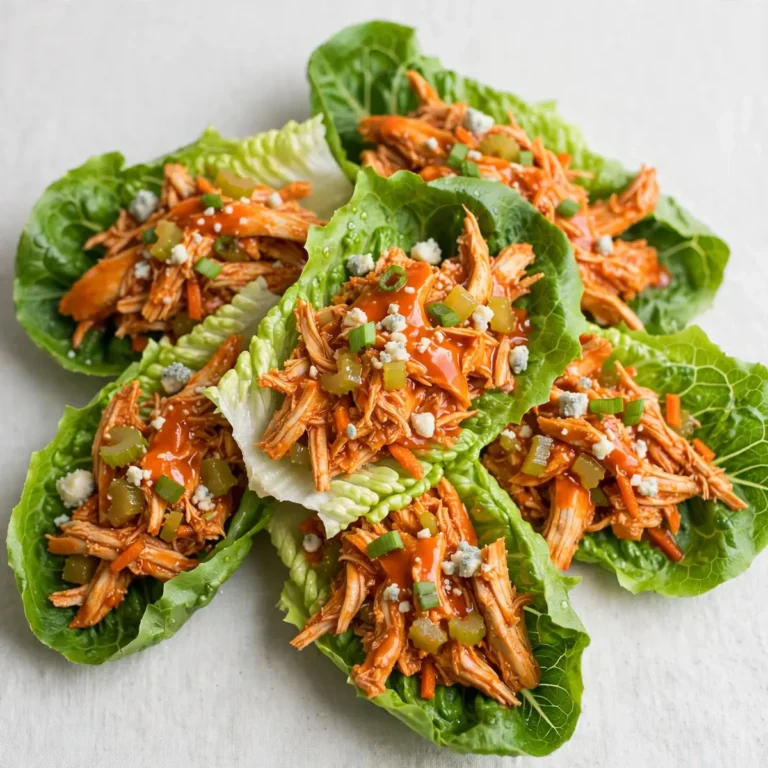 20-Minute Buffalo Chicken Lettuce Wraps