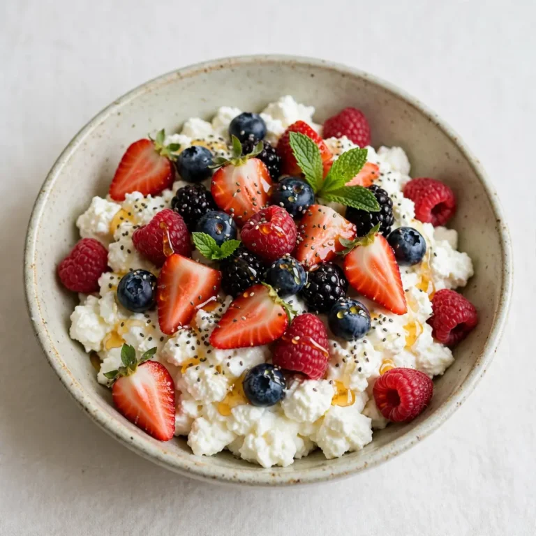 5-Minute Cottage Cheese Berry Breakfast Bowls
