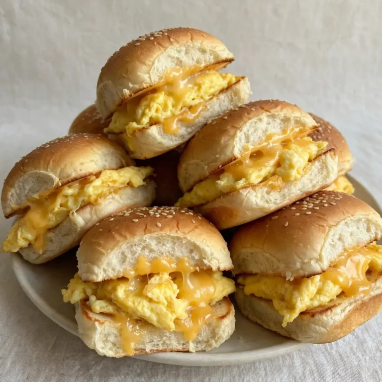 Easy Dinner Egg and Cheese Breakfast Sliders