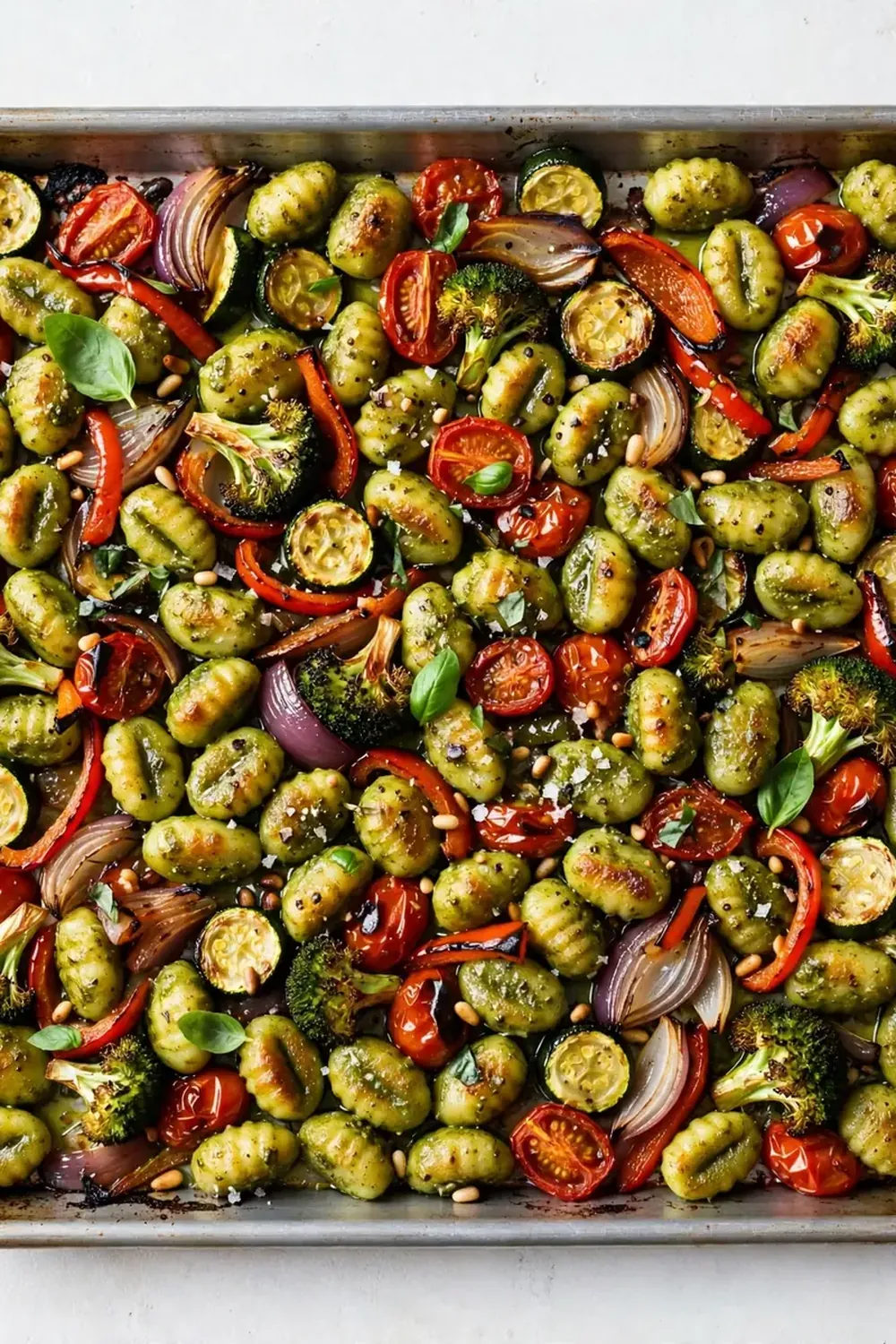 Sheet Pan Pesto Gnocchi and Vegetables