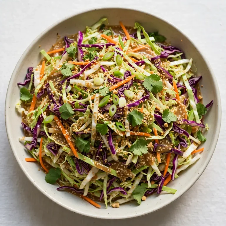 Quick Asian Cabbage Salad With Sesame Dressing