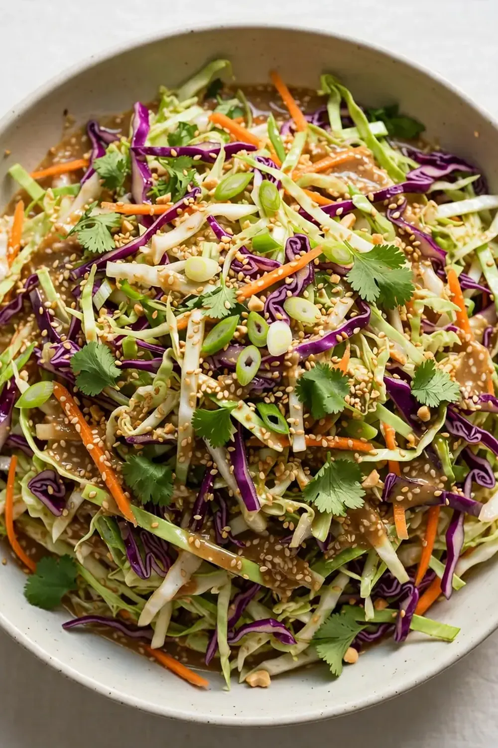 Asian Cabbage Salad with Sesame Dressing
