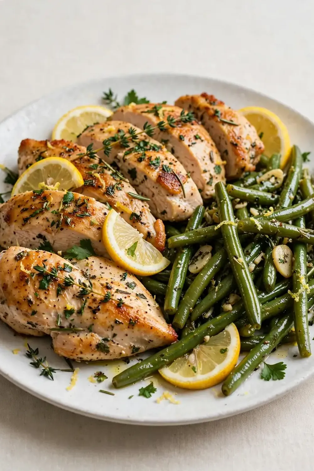 Lemon Herb Chicken with Green Beans