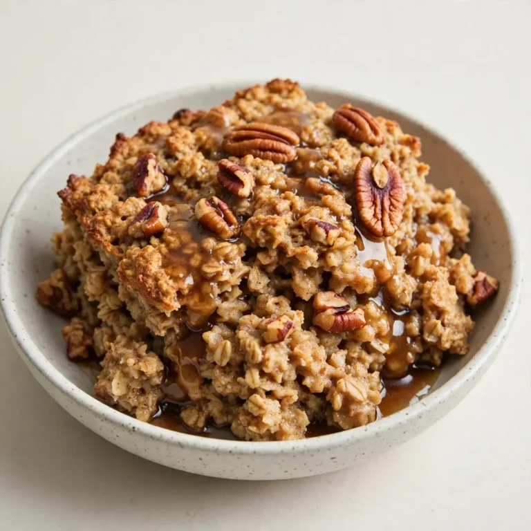 Quick Make-Ahead Maple Pecan Baked Oatmeal