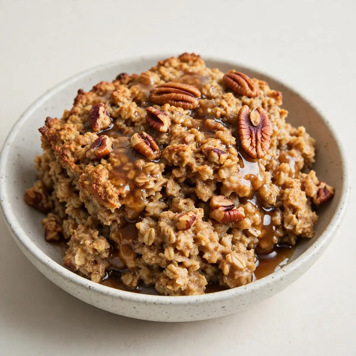 Quick Make-Ahead Maple Pecan Baked Oatmeal