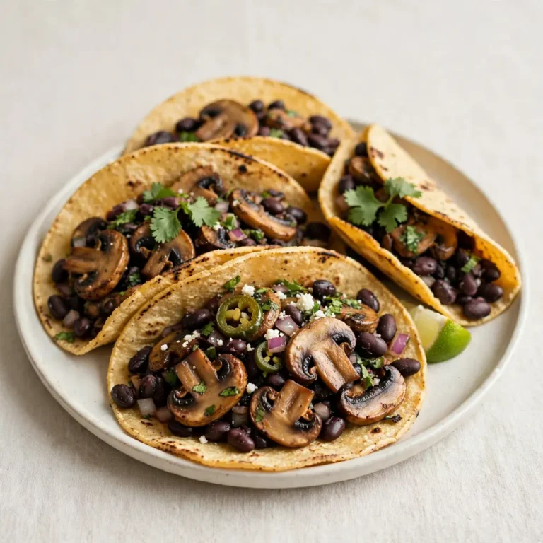 Quick Mushroom And Black Bean Tacos For Busy Nights