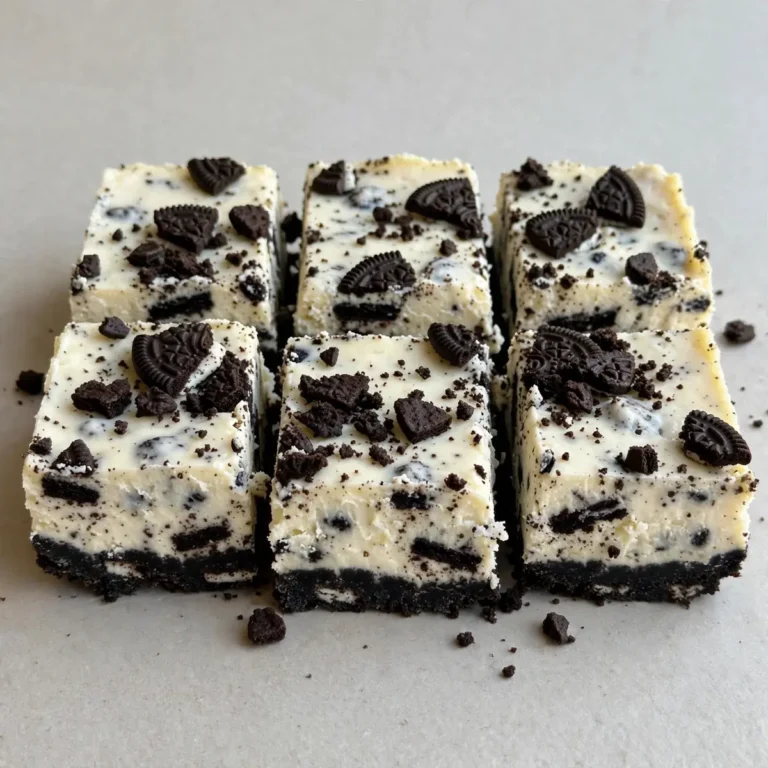 Quick No-Bake Oreo Cheesecake Bars