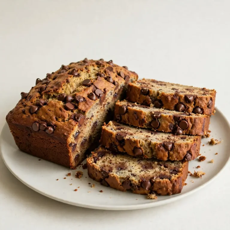 Quick One-Bowl Chocolate Chip Banana Bread